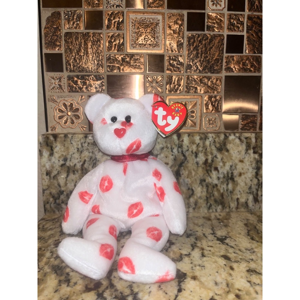 Smooch Ty Beanie Baby Feb. 14, 2000 Retired Mint‎ Cond.